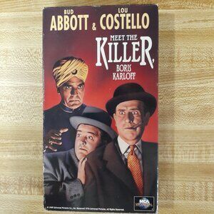 Abbott & Costello Meet the Killer 1949 Boris Karloff VHS Horror Comedy VTG Retro